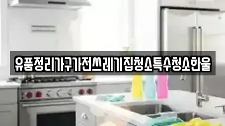 유품정리가구가전쓰레기집청소특수청소한울