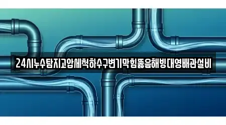 24시누수탐지고압세척하수구변기막힘뚫음해빙대영배관설비