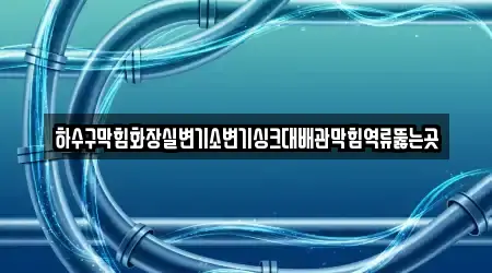하수구막힘화장실변기소변기싱크대배관막힘역류뚫는곳
