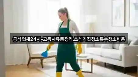 공식업체24시-고독사유품정리,쓰레기집청소특수청소비용