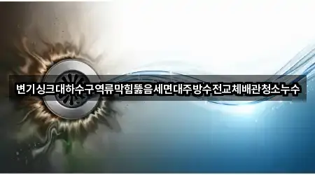 변기싱크대하수구역류막힘뚫음세면대주방수전교체배관청소누수