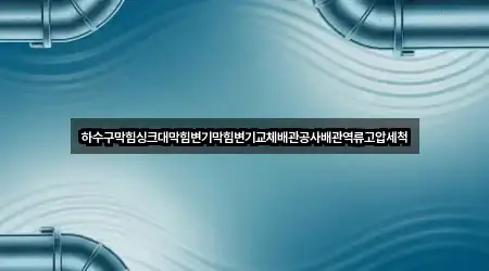 하수구막힘싱크대막힘변기막힘변기교체배관공사배관역류고압세척