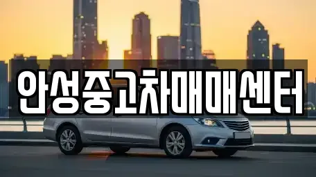 경기 안성시 중고차 전문 안성중고차매매센터